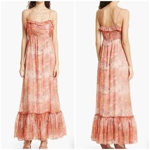NEW! byTiMo Floral Crepe Chiffon Maxi Dress S